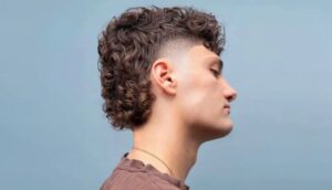 taper mullet curly hair
