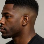Mid Taper Black Men Stylish Haircut Choice For Modern Looks
