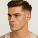 Mid Taper Fade Straight Hair Style For A Clean
