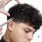 Mid Taper With Curly Hair Stylish Choice For Modern Men